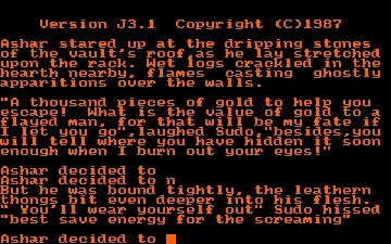 Cursed Be The City (UK) (1987) screen shot game playing